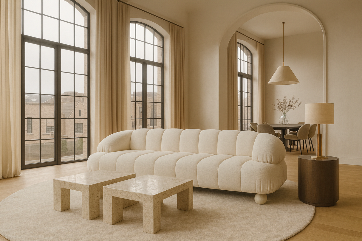 modern white comfy sofa - www.oroa.com
