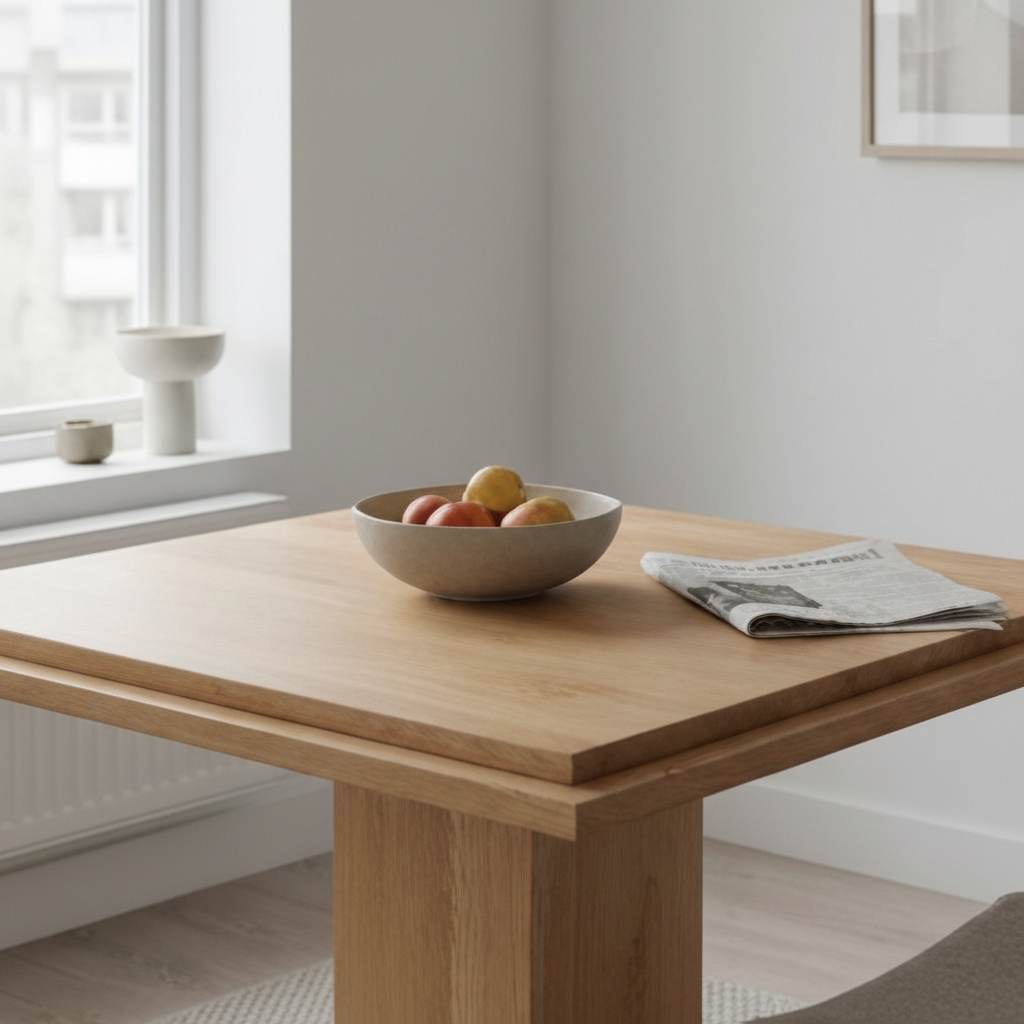 Modern European furniture - Square Natural Wood Table - www.oroa.com | Oroa.com