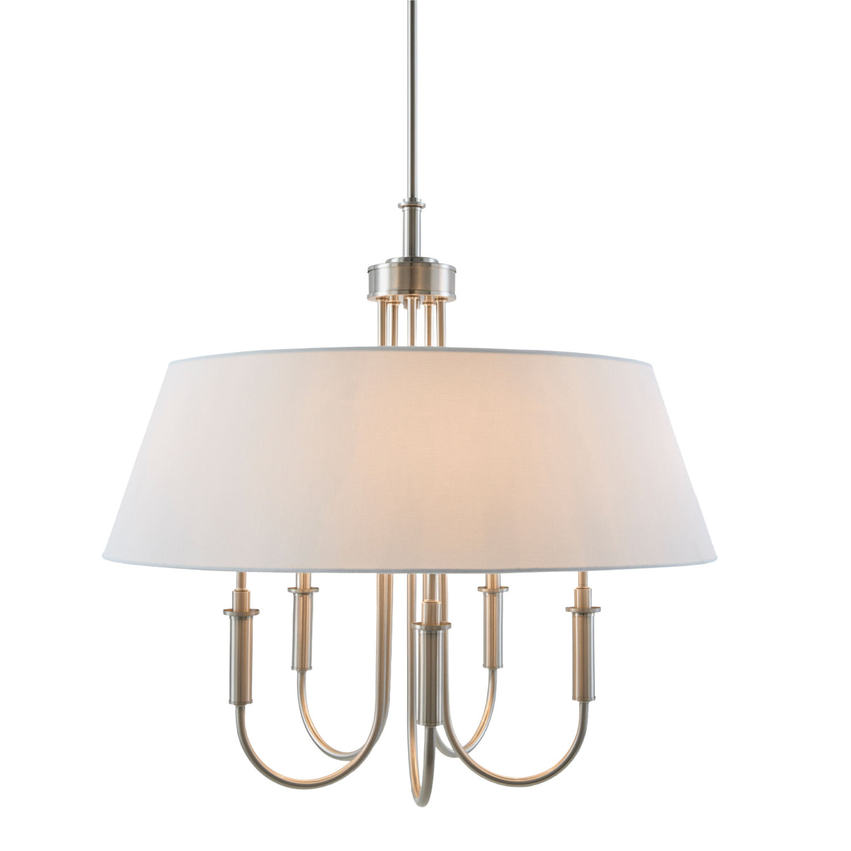 Modern European furniture - White Linen 5-Light Chandelier - www.oroa.com | Oroa.com