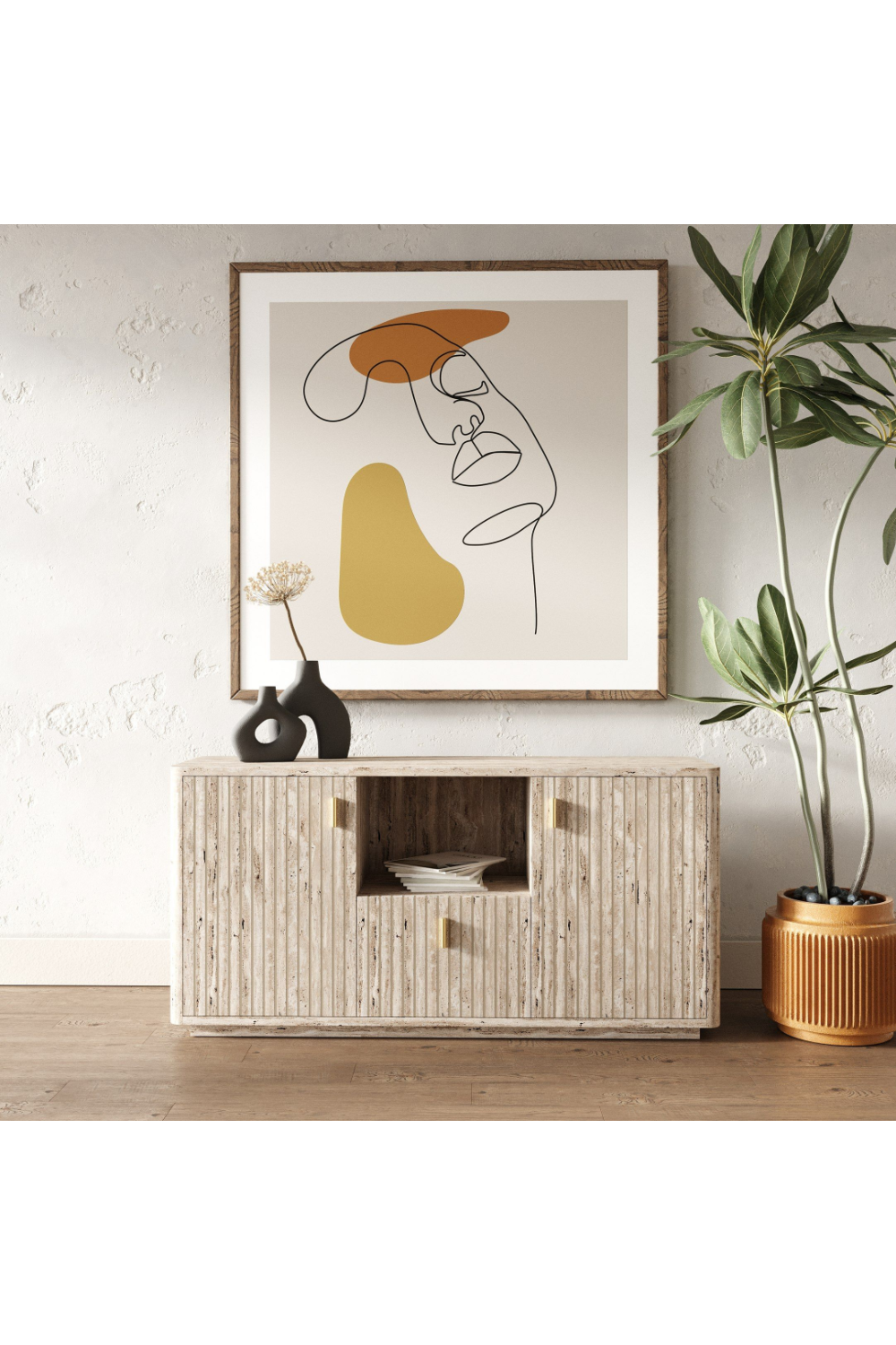 Travertine Horizontal File Cabinet | Oroa.com