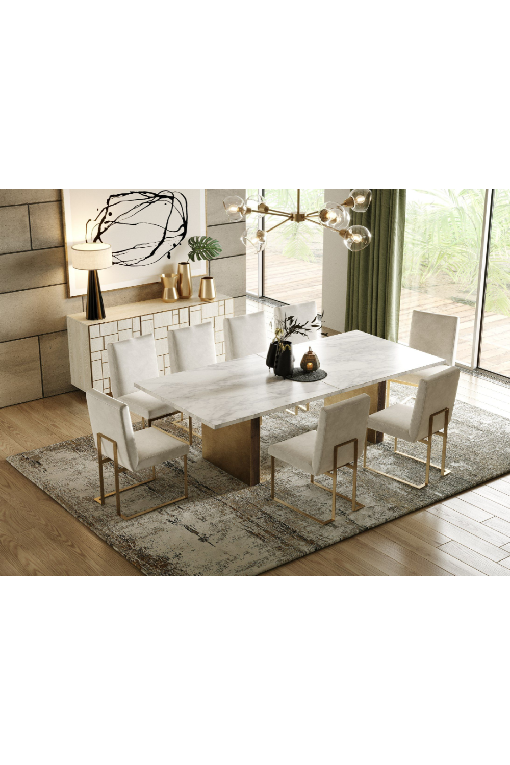 Cream Ash Wood Sideboard | Oroa.com