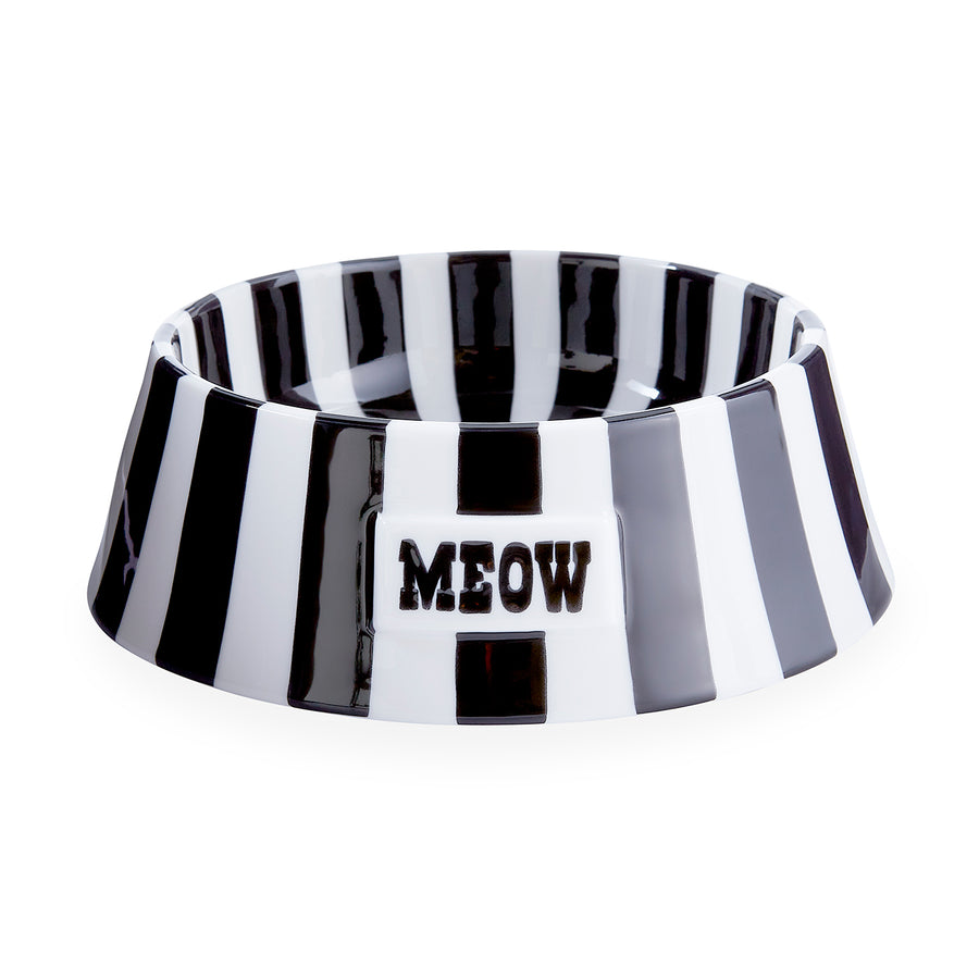 Porcelain Pet Bowl | Jonathan Adler Vice Meow | Oroa.com