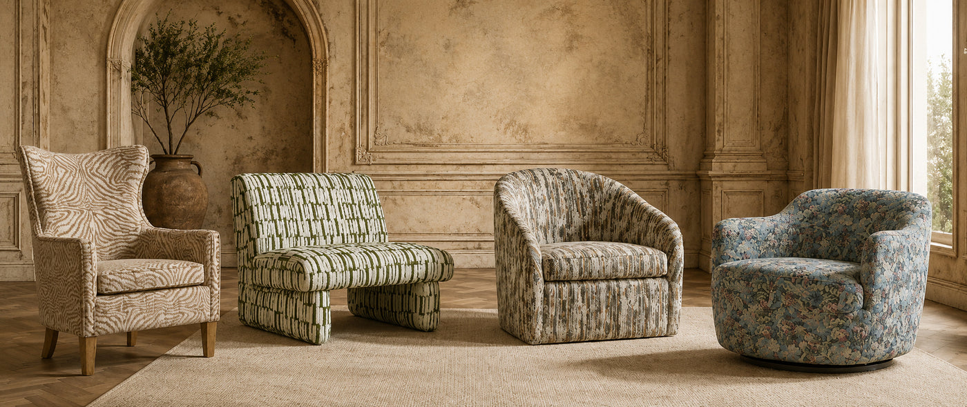 Printed vintage chairs - www.oroa.com | Oroa.com