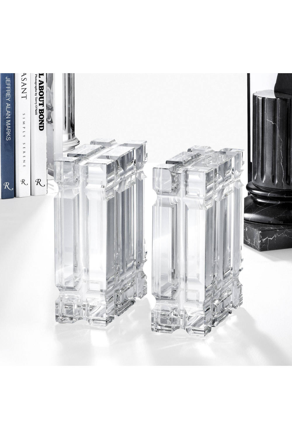 Glass Bookends set of 2 | Eichholtz Linea | OROA