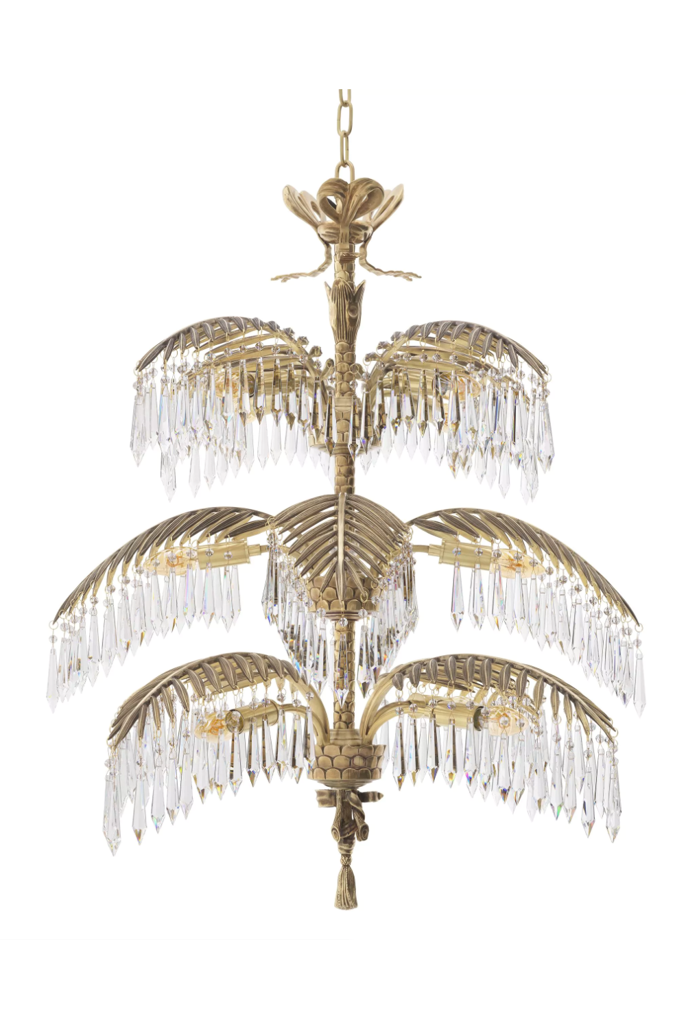 Golden Art Deco Chandelier | Eichholtz Hildebrandt | OROA.com
