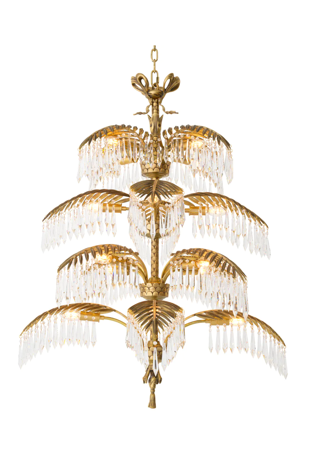 Vintage Brass Crystal Chandelier XL | OROA Imperial | OROA.com