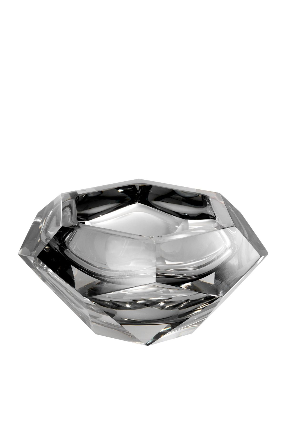 Gray Crystal Glass Bowl | Eichholtz Las Hayas | OROA