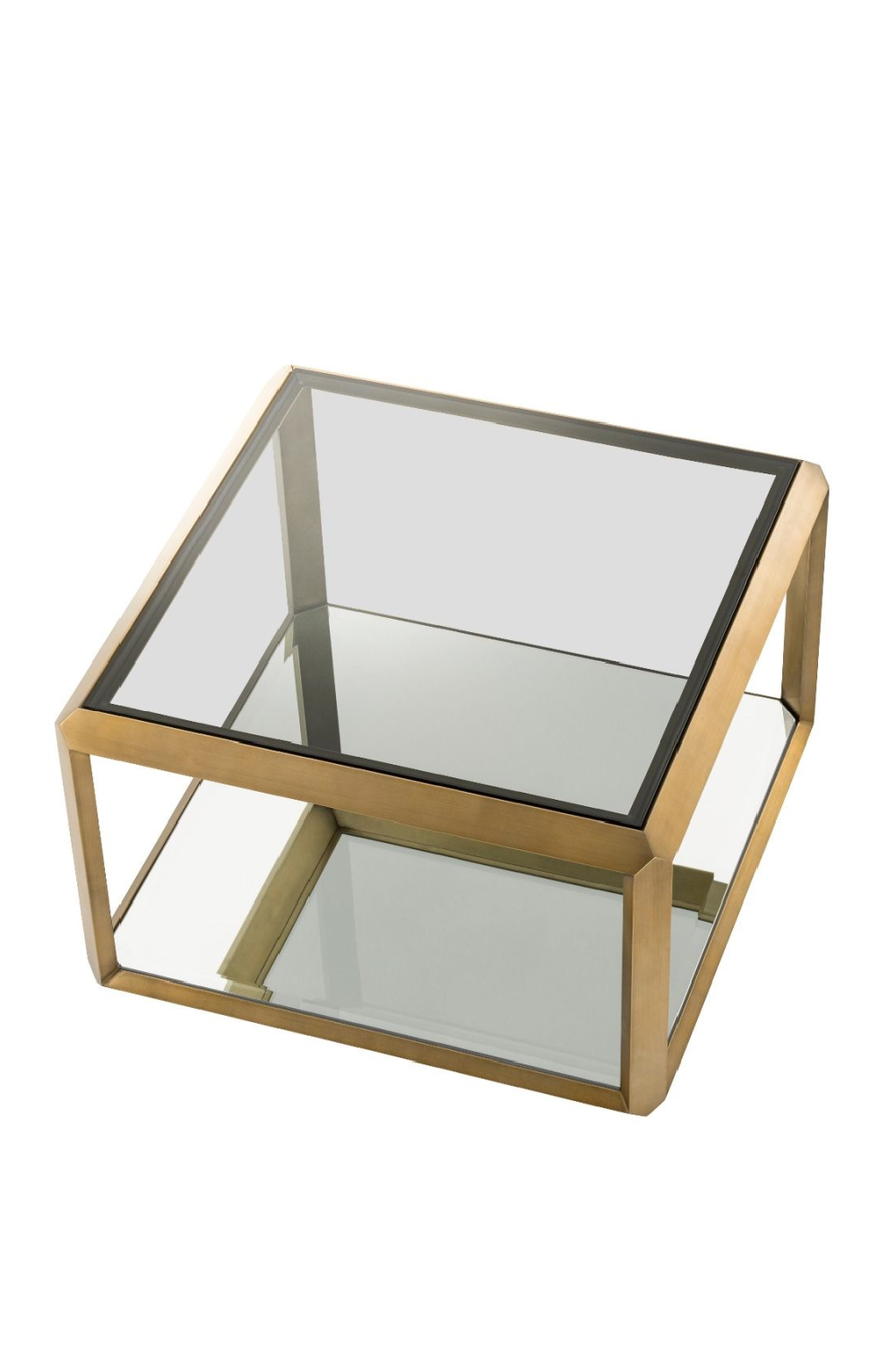 Brass Glass Box Side Table | Eichholtz Callum | Oroa.com