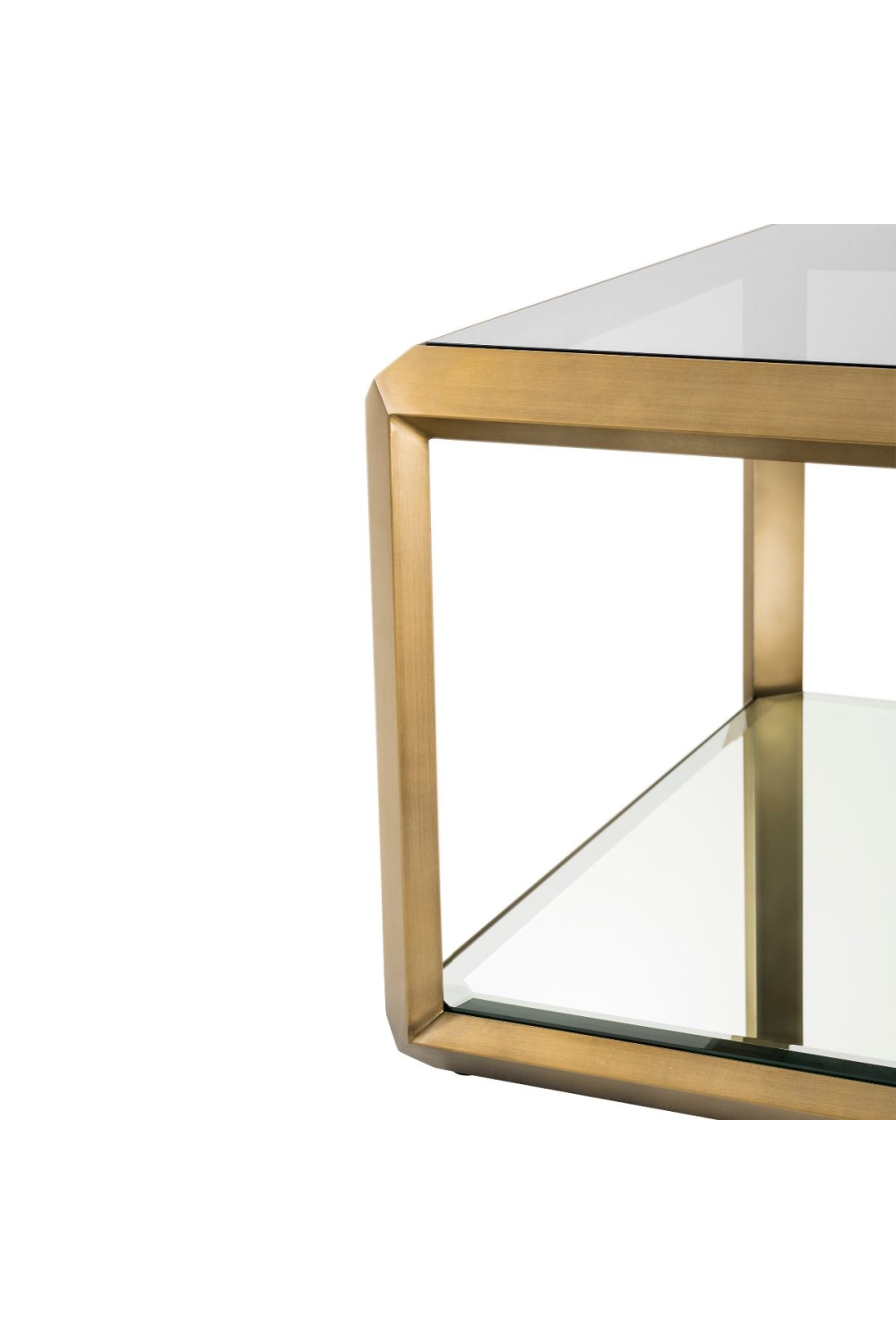 Brass Glass Box Side Table | Eichholtz Callum | Oroa.com