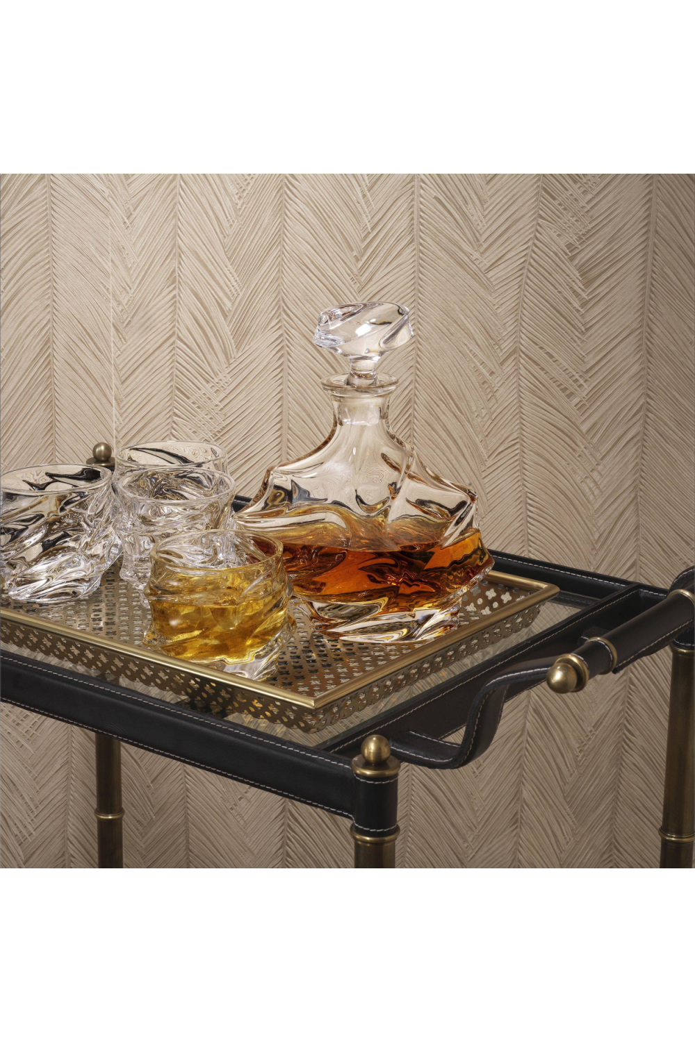 Vintage Brass Bar Cart | Eichholtz Princess | #1 Eichholtz Retailer