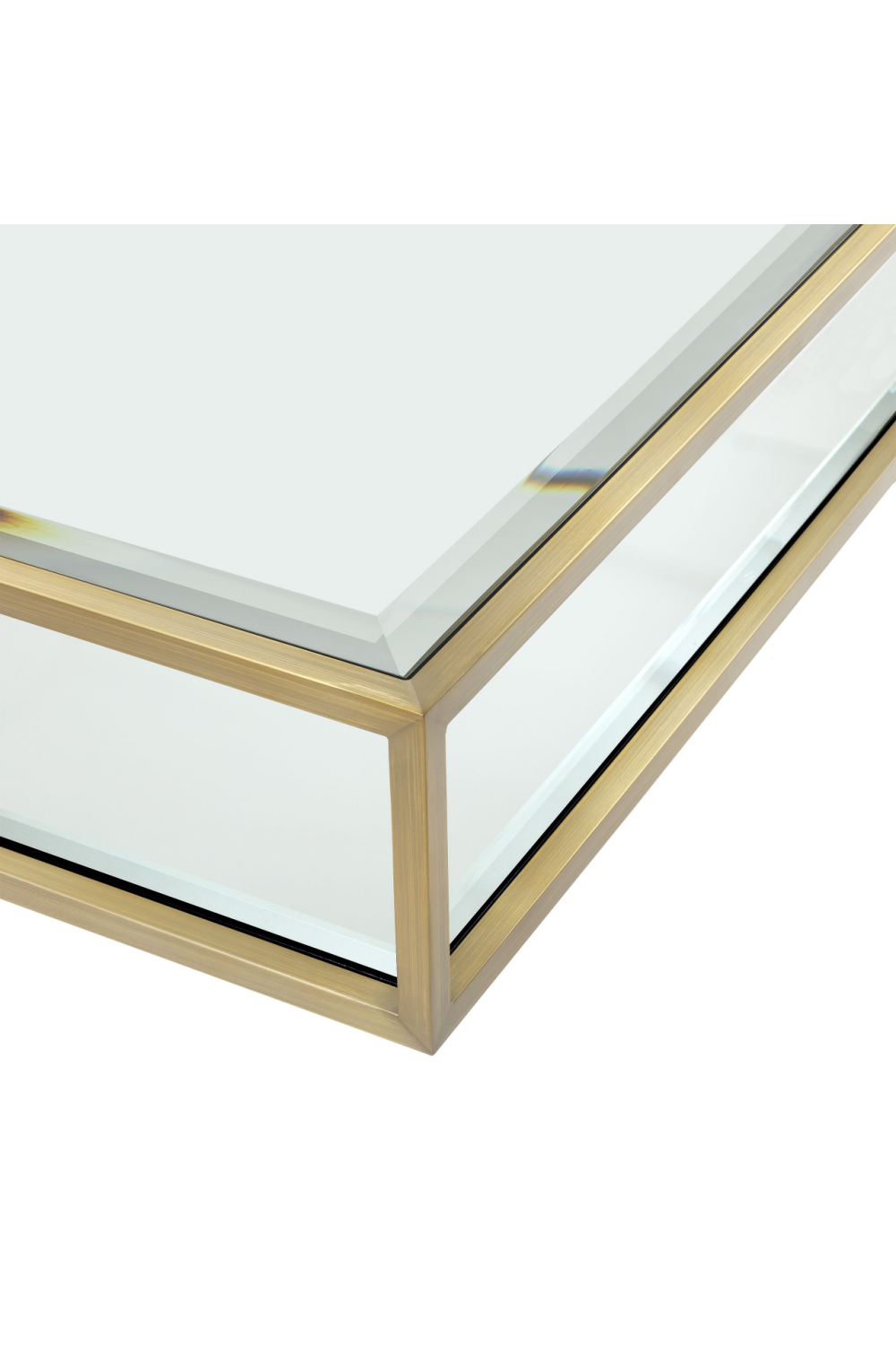 Brass Pedestal Coffee Table | Eichholtz Tortona L | OROA