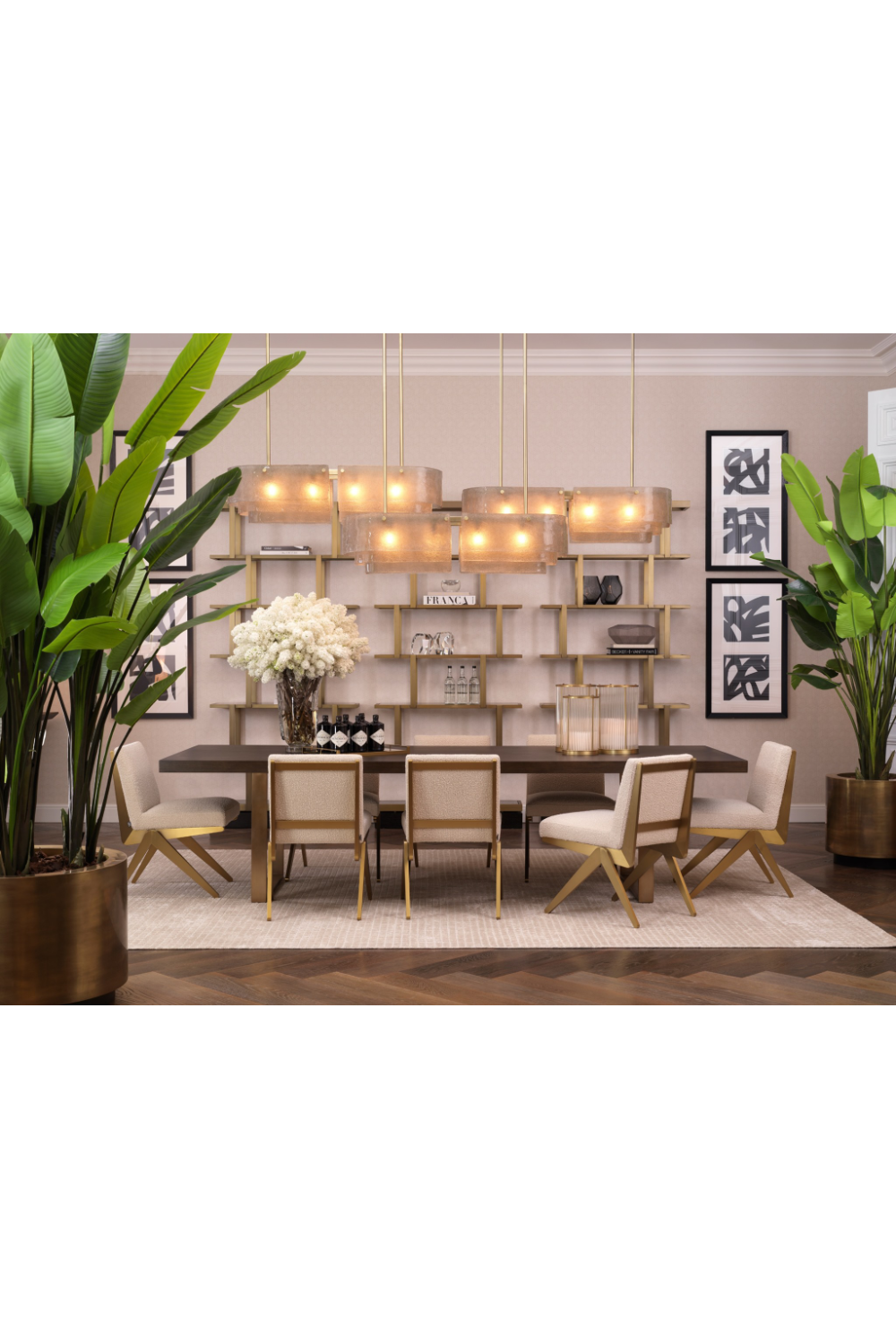 Brass 6-Shelf Bookcase | Eichholtz Nesto | #1 Eichholtz Trade Partner