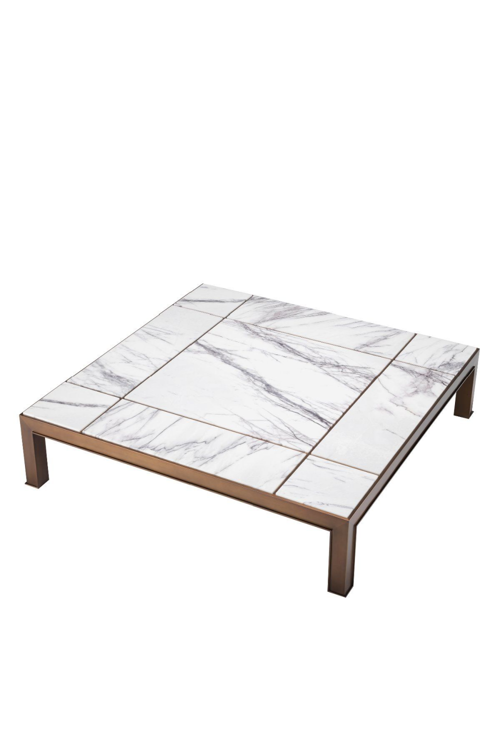 White Marble Brass Coffee Table | Eichholtz Tardieu | #1 Eichholtz Retailer