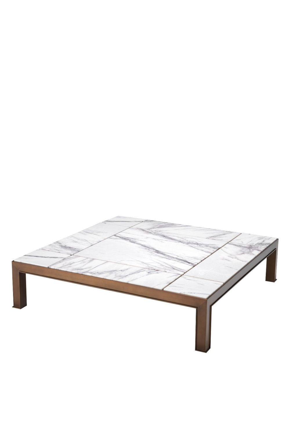 White Marble Brass Coffee Table | Eichholtz Tardieu | #1 Eichholtz Retailer