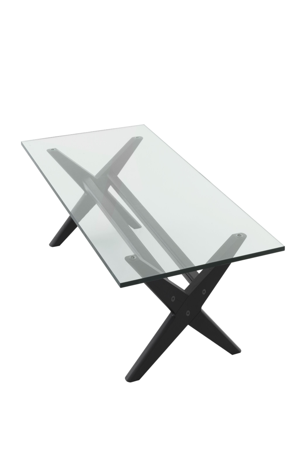 Black X-Shaped Legs Coffee Table | Eichholtz Maynor | OROA
