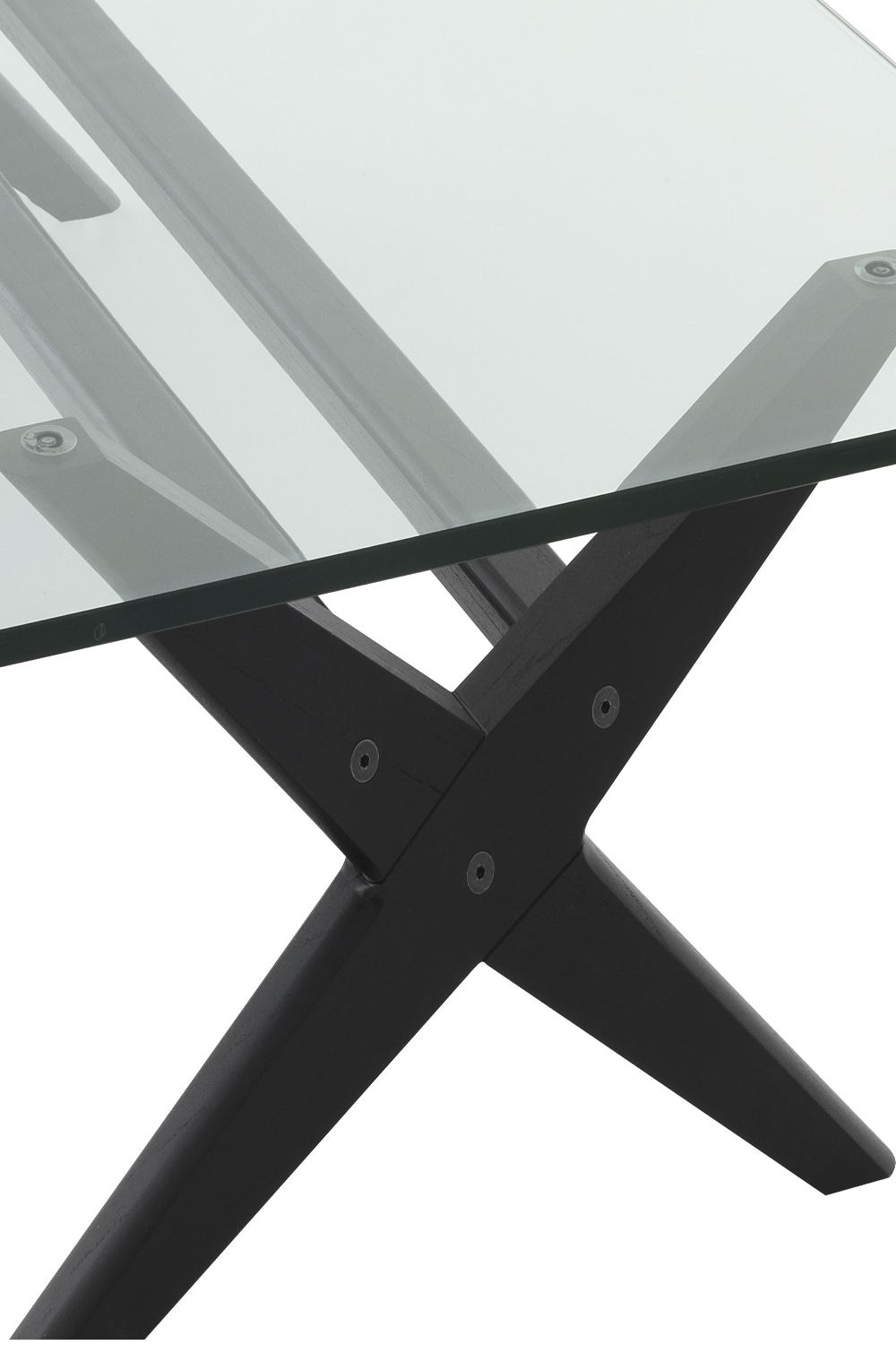 Black X-Shaped Legs Coffee Table | Eichholtz Maynor | OROA