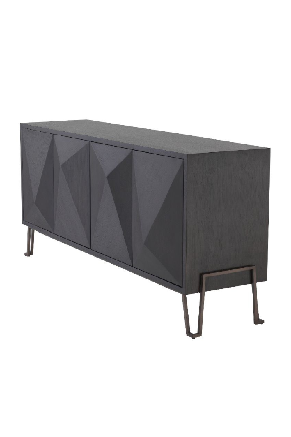 Modern Brown Oak Media/TV Cabinet - Eichholtz Highland | OROA.com