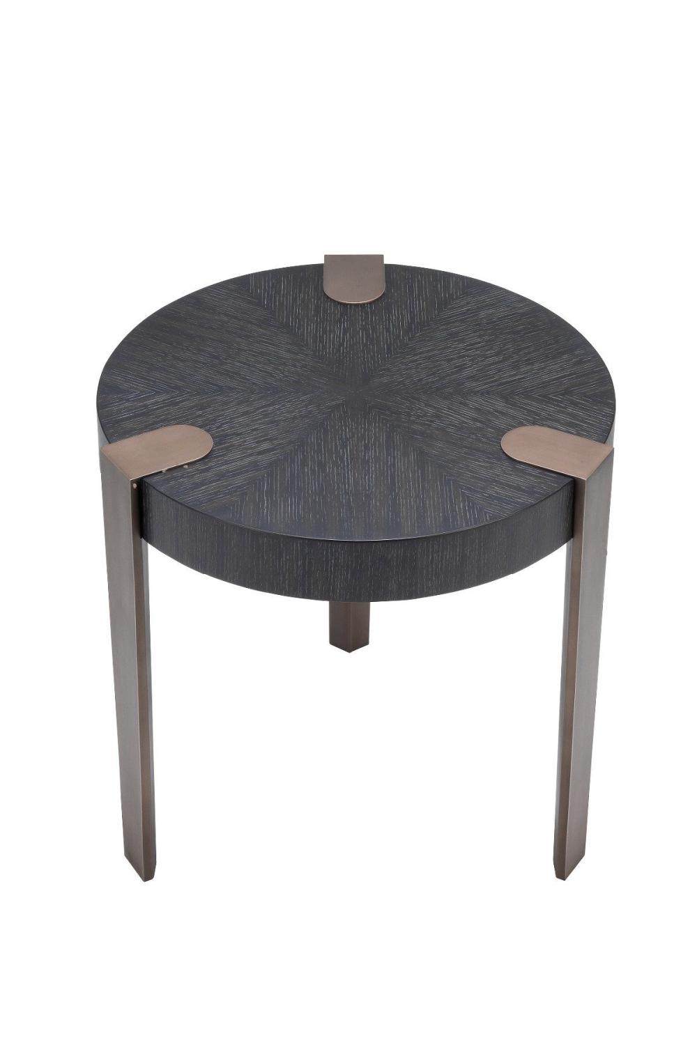 Charcoal Gray Oak Veneer Side Table | Eichholtz Oxnard | OROA