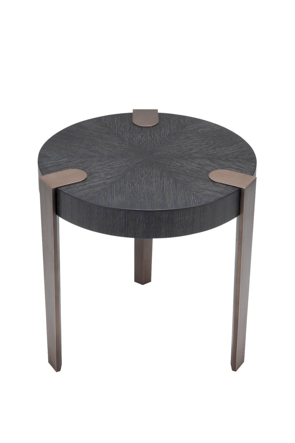Charcoal Gray Oak Veneer Side Table | Eichholtz Oxnard | OROA