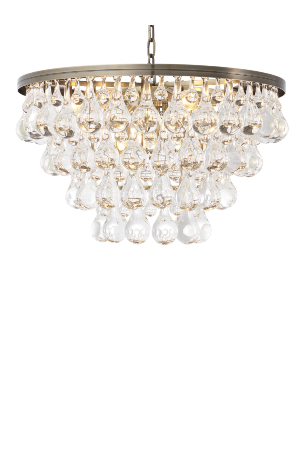 Brass Glass Drop Chandelier | Eichholtz Bolzano | OROA