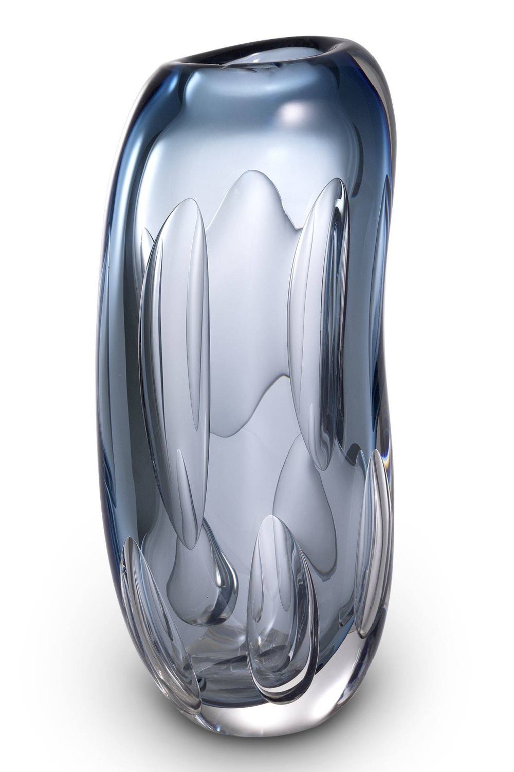 Blue Handblown Glass Vase | Eichholtz Sianni M | Oroa.com
