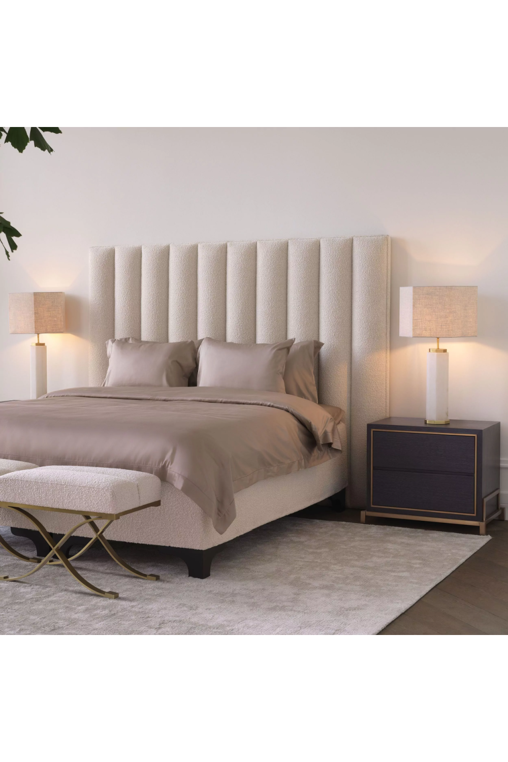 Charcoal Oak Bedside Table | Eichholtz Hazel | OROA