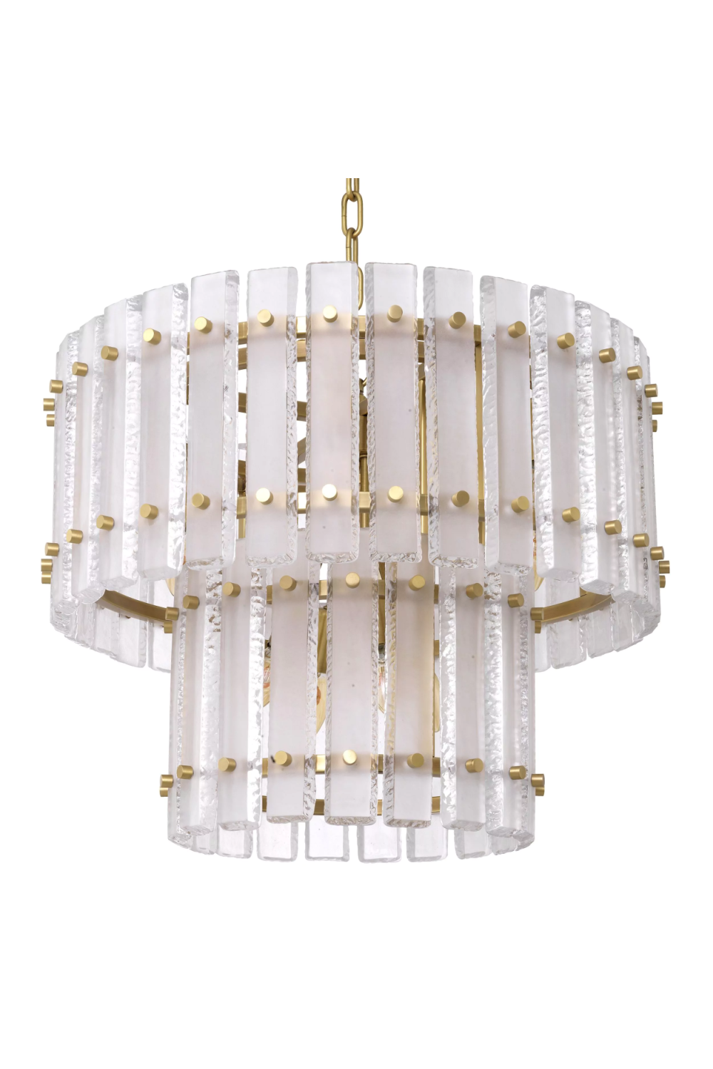 Frosted Glass Plates Chandelier | Eichholtz Blason | OROA