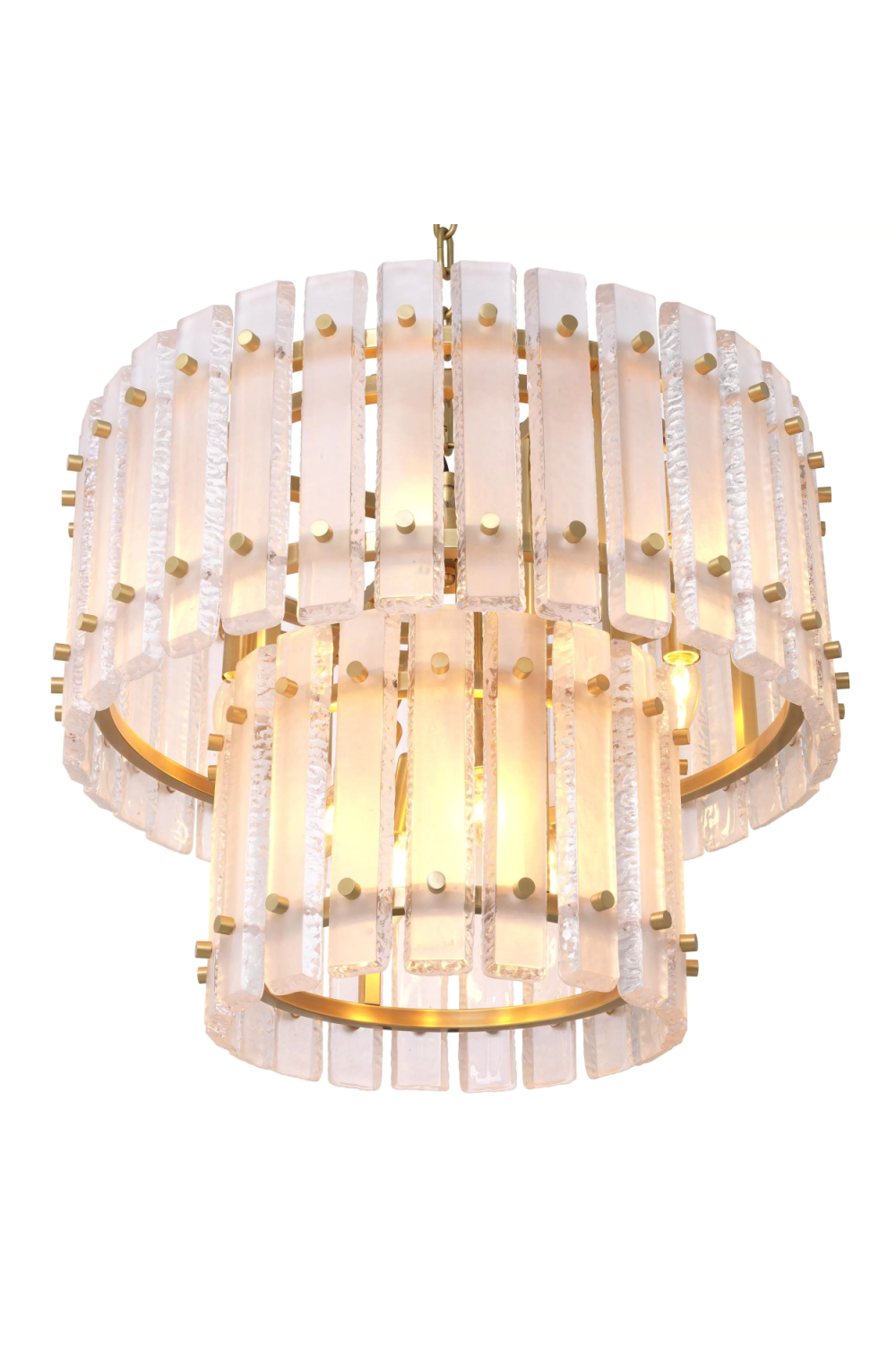 Frosted Glass Plates Chandelier | Eichholtz Blason | OROA