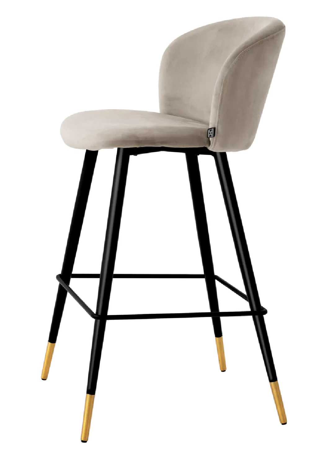 Vintage Inspired Velvet Bar Stool | Eichholtz Volante | Oroa.com