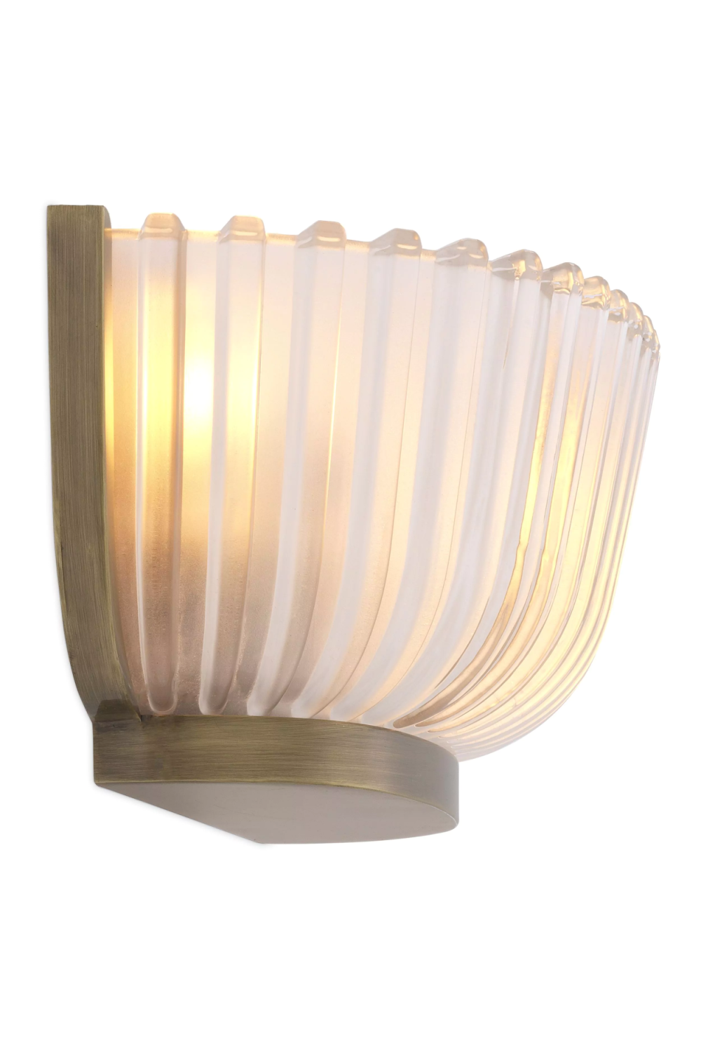 Fluted Frosted Glass Wall Lamp | Eichholtz Artos | OROA