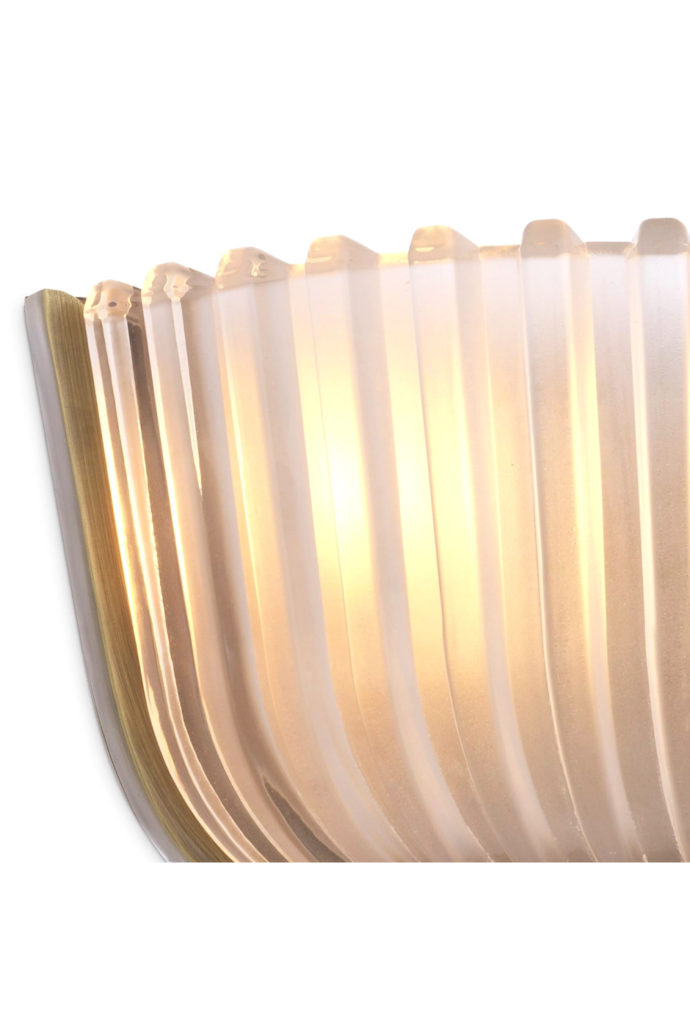 Fluted Frosted Glass Wall Lamp | Eichholtz Artos | OROA