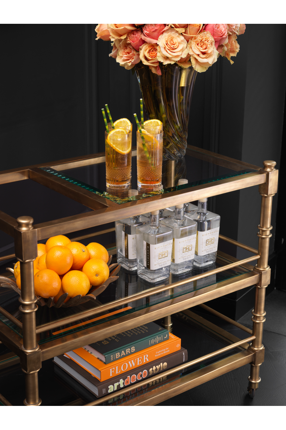 Classic Brass Trolley | Eichholtz Alexia | Oroa.com