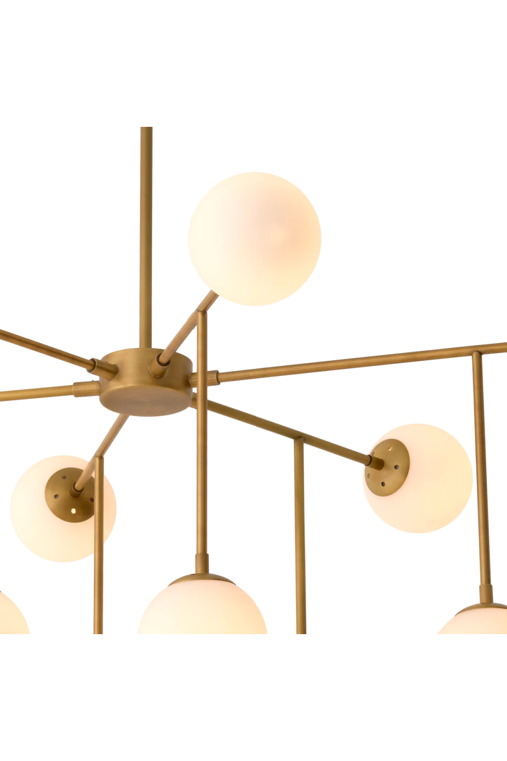 White Glass Orbs Chandelier | Eichholtz Aram | Oroa.com