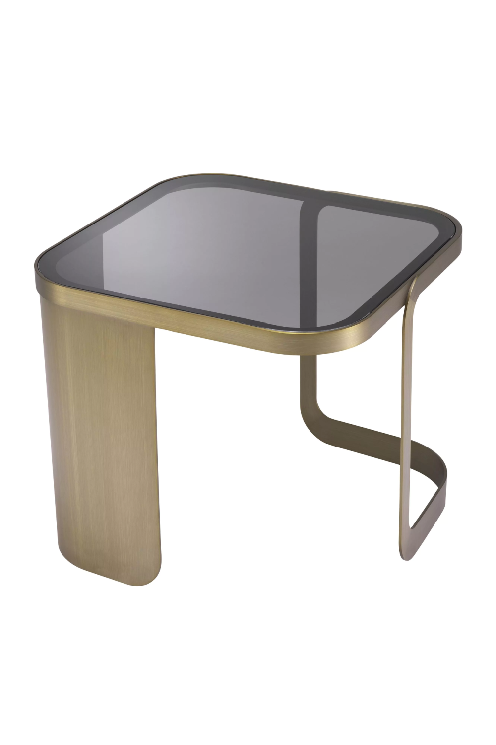 Architectural Brass Framed Side Table | Eichholtz Numa | Oroa.com