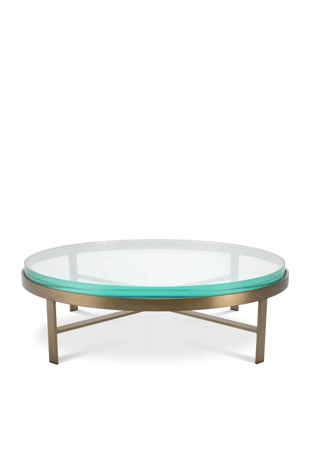 Round Clear Glass Coffee Table | Eichholtz Hoxton | Oroa.com