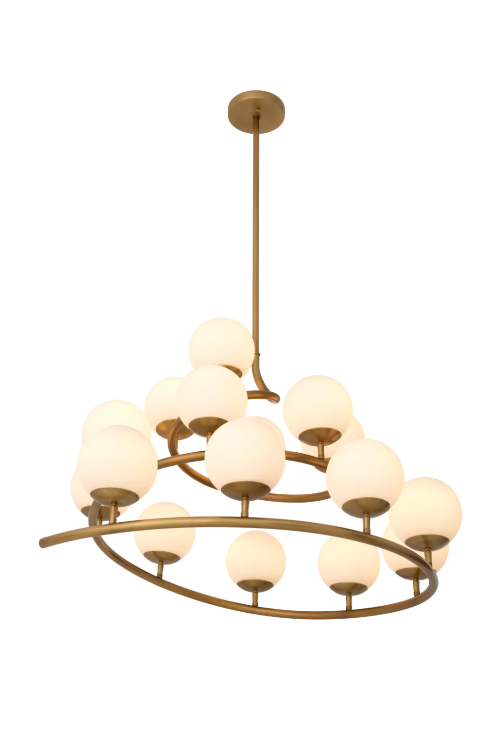 White Glass Orbs Chandelier | Eichholtz Brissac | Oroa.com
