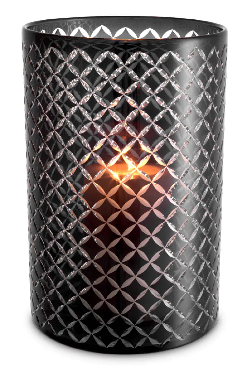 Diamond Patterned Cylindrical Hurricane | Eichholtz Gable | Oroa.com