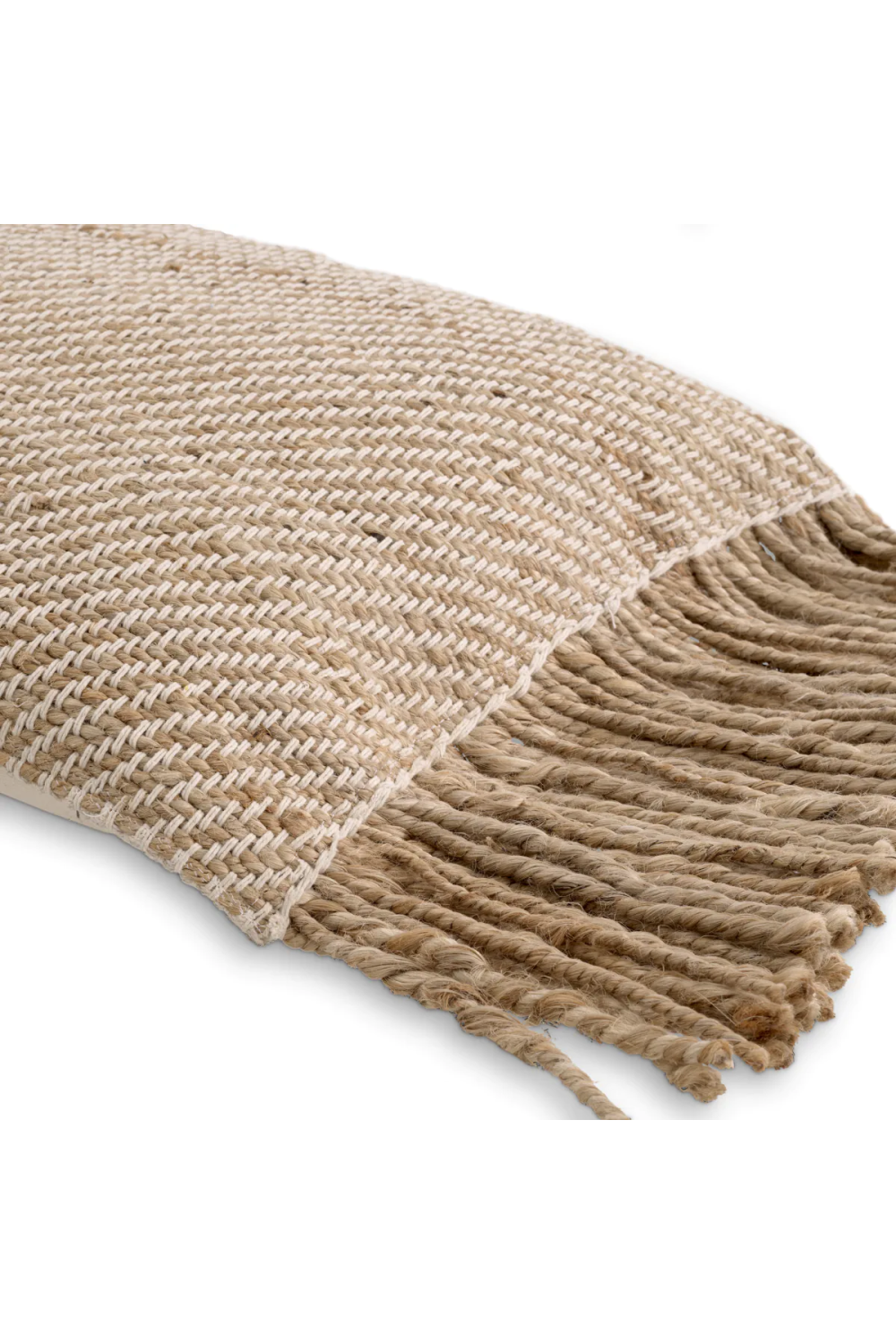 Natural Jute Fringed Cushion | Eichholtz Vieste | Oroa.com