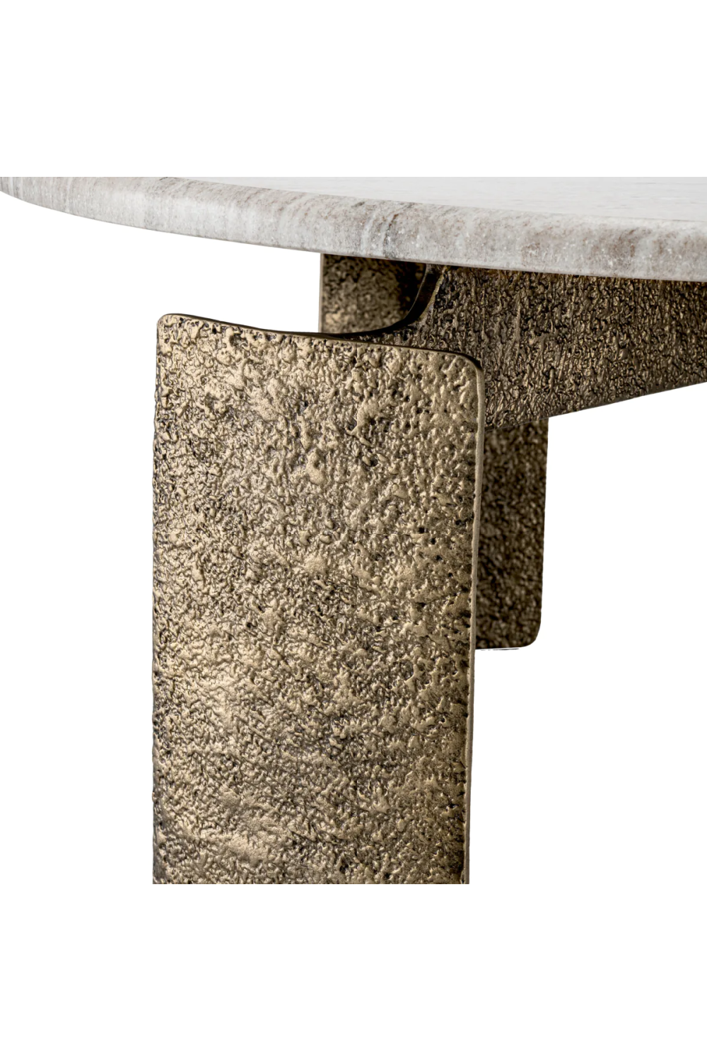 Round Beige Marble Coffee Table | Eichholtz Bodega | Oroa .com