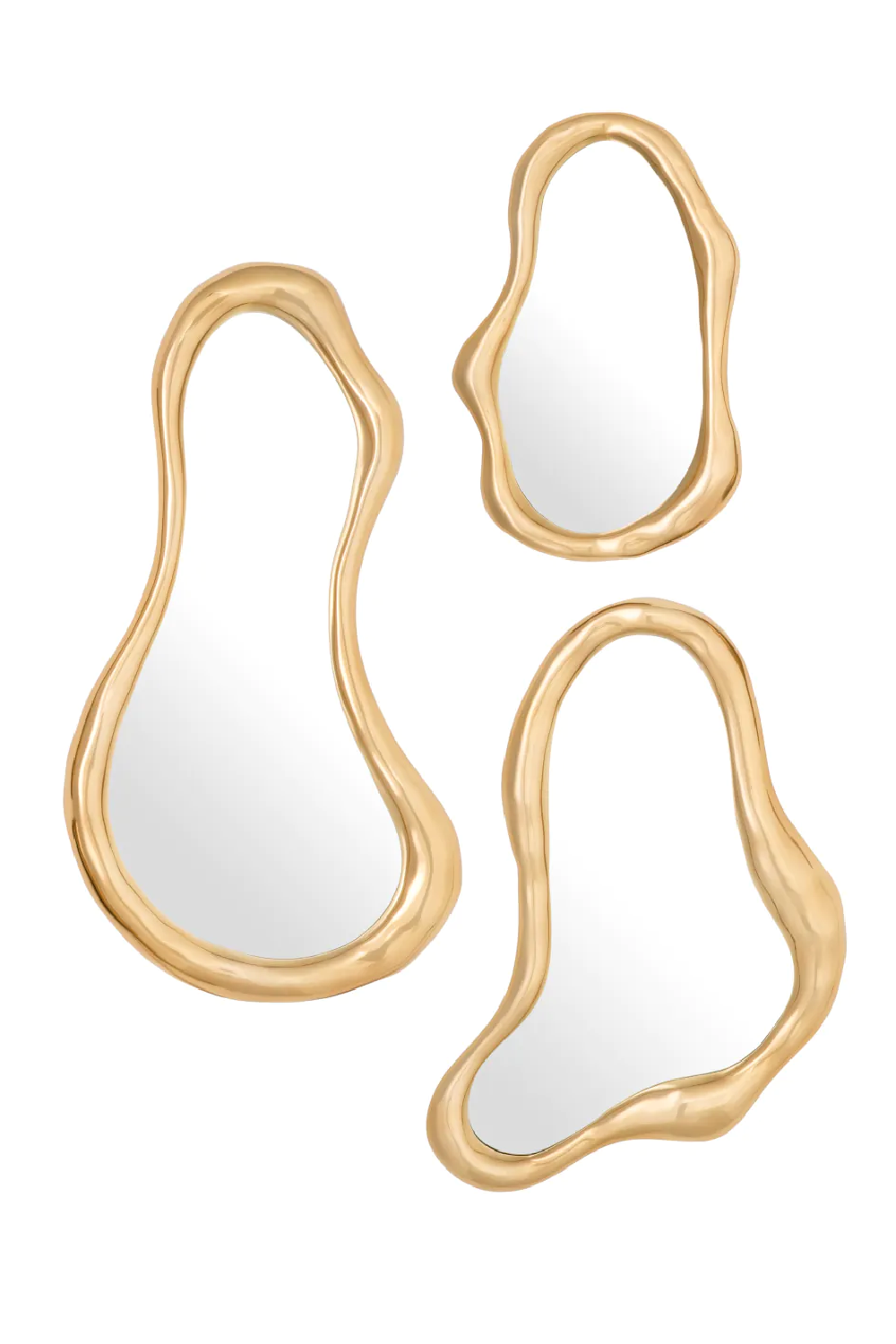 Gold Organic Mirror Set (3) | Eichholtz Viterbo | Oroa.com