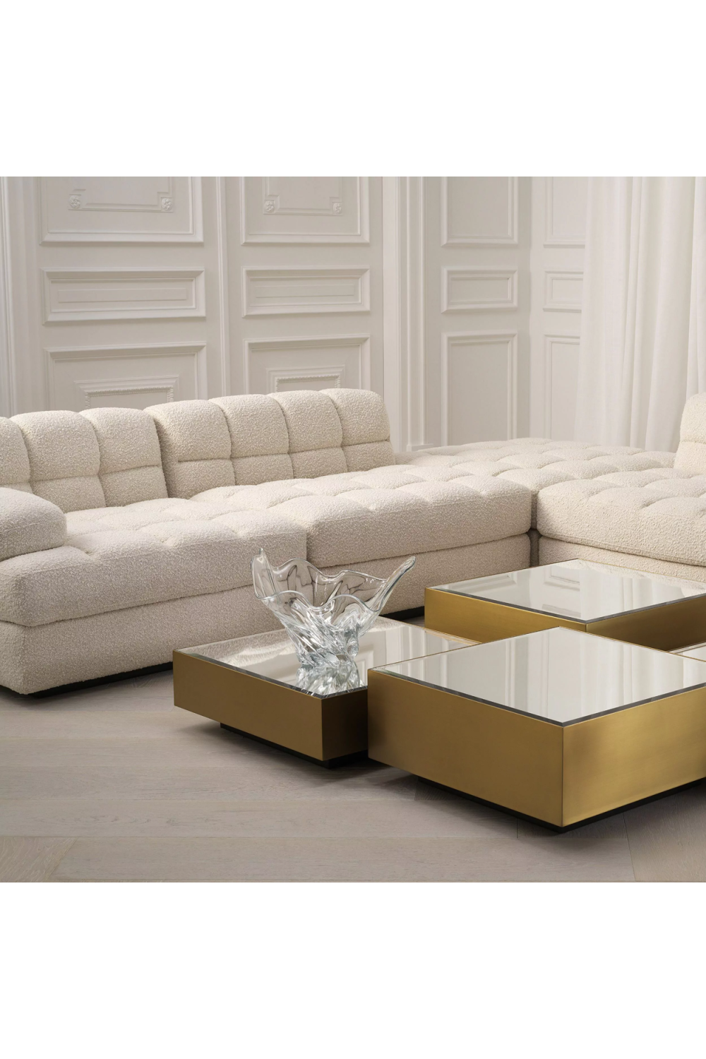 Cream Bouclé Modern Sofa | Eichholtz Dean | Oroa.com