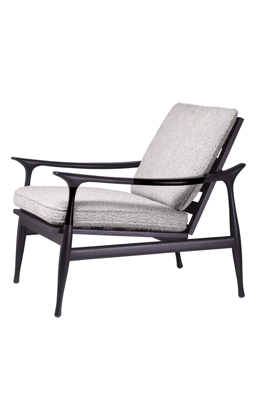 Wood Framed Bouclé Lounge Chair | Eichholtz Manzo | Oroatrade.com