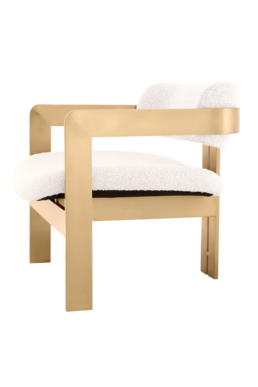 Cream Bouclé Modern Lounge Chair | Eichhotz Donato | Oroa.com