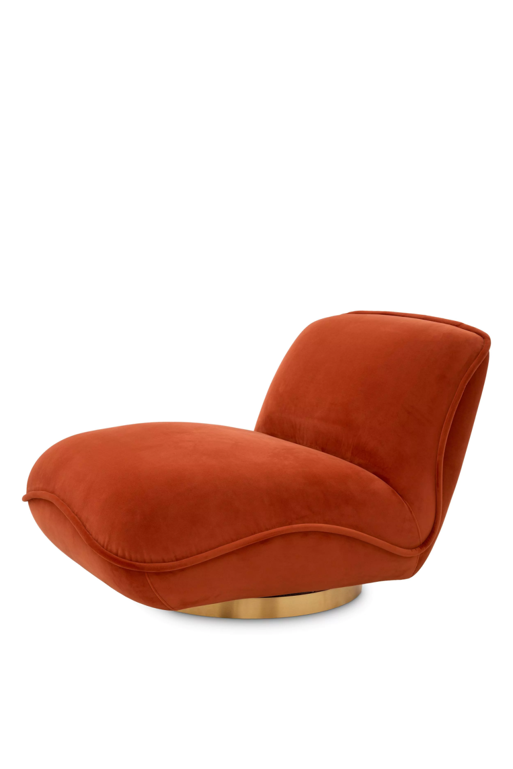 Orange Velvet Pillow Swivel Chair | Eichholtz Relax | Oroa.com