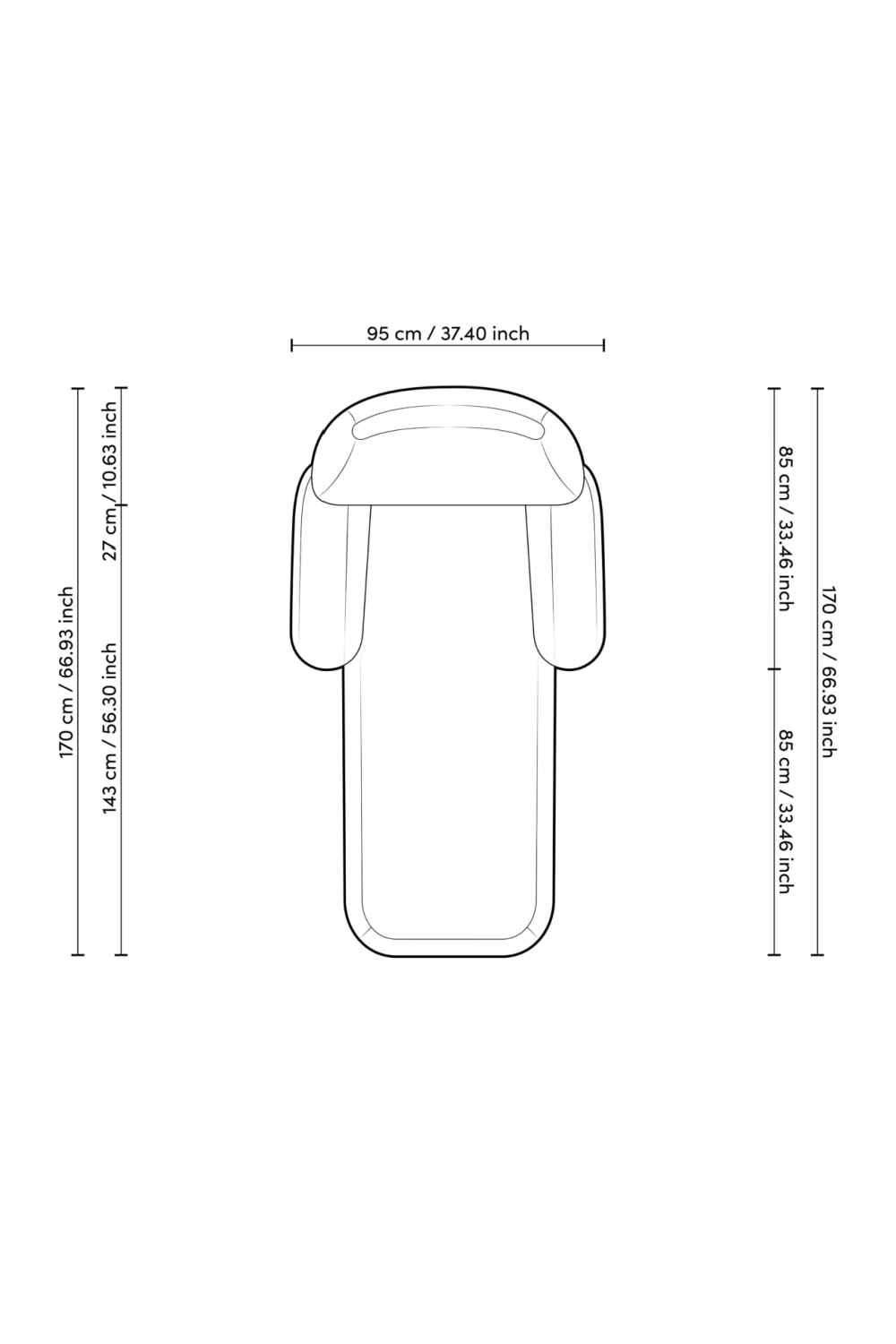 Modern Upholstered Chaise Longue | Eichhotz Udine | Oroa.com