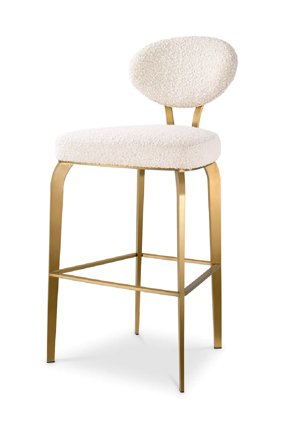Bouclé Cream Bar Stool | Eichholtz Dorrego | Oroa.com