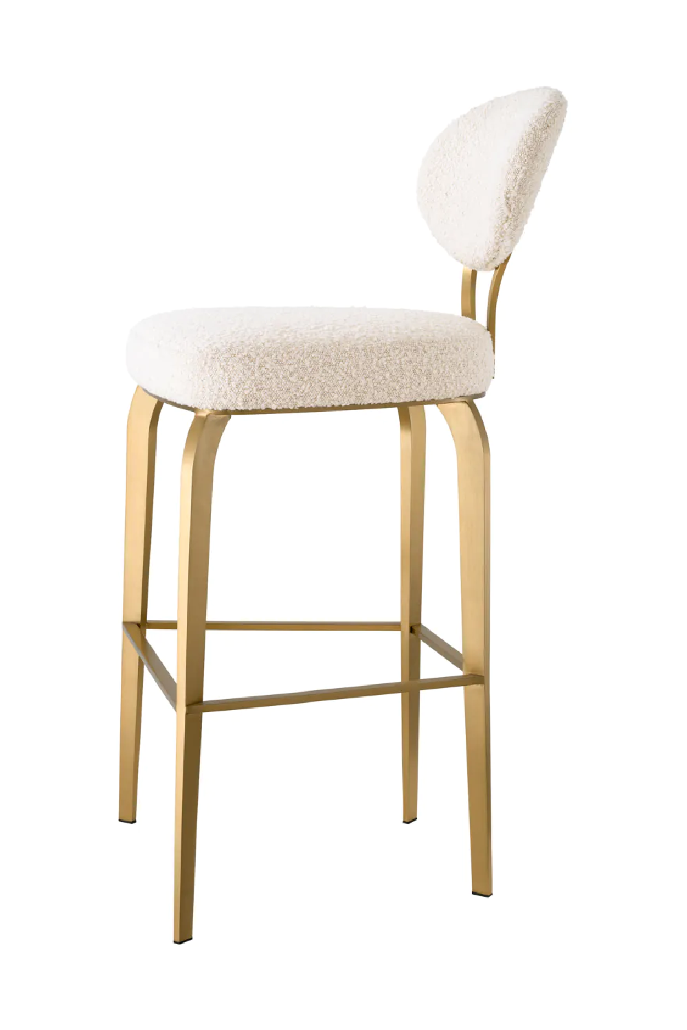 Bouclé Cream Bar Stool | Eichholtz Dorrego | Oroa.com