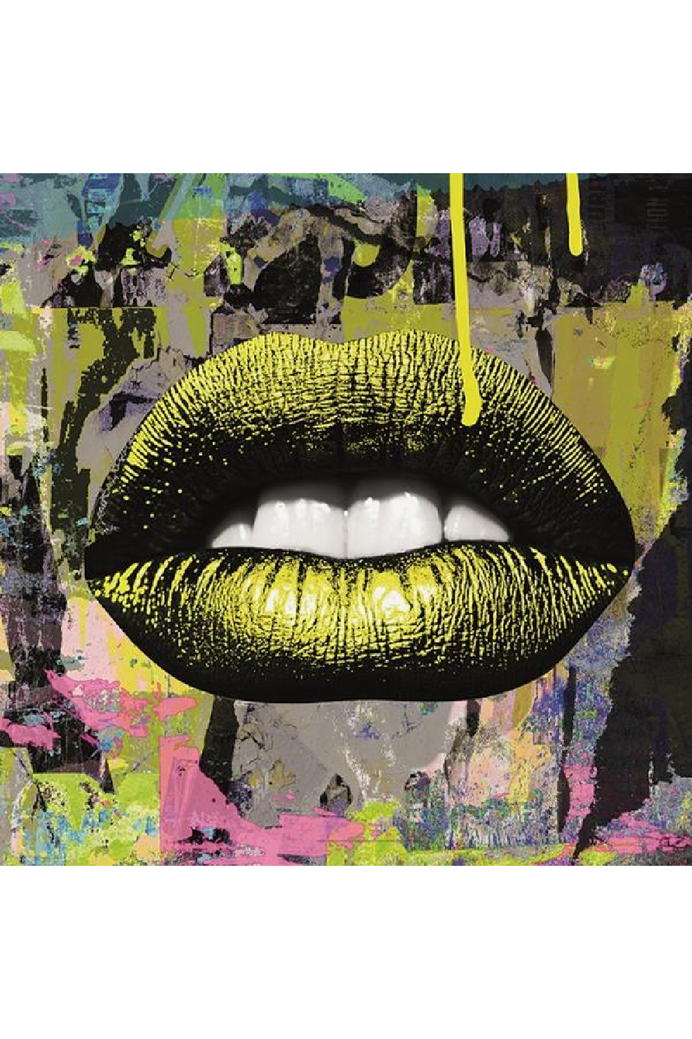 Yellow Pout Metal Artwork | Andrew Martin Lip | OROA