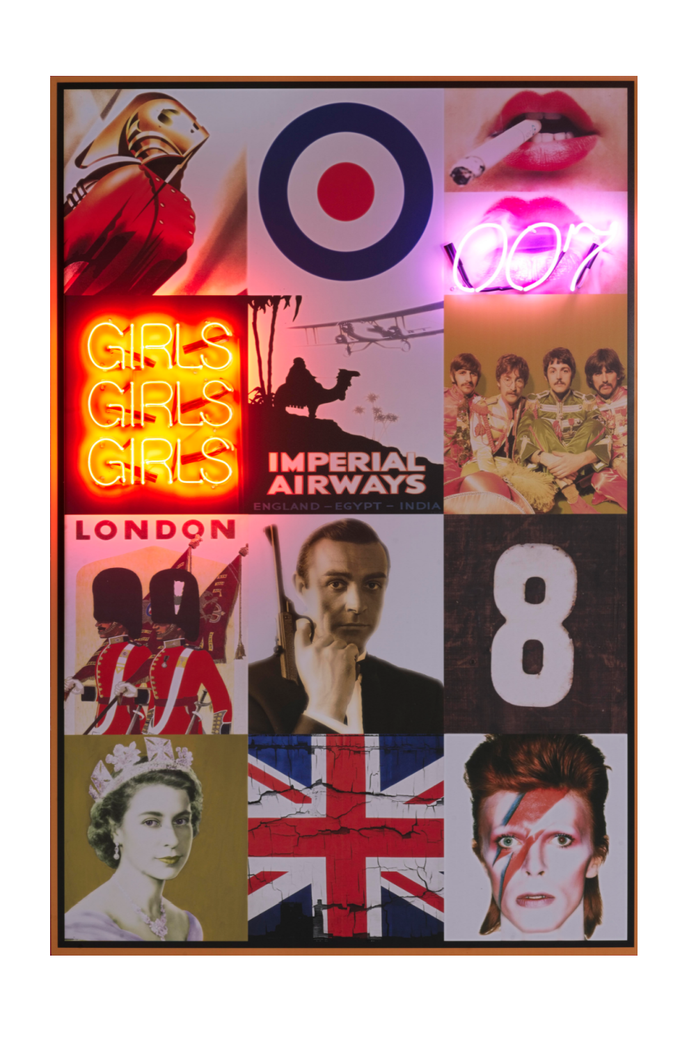British Icons Neon Wall Art | Andrew Martin Britain | OROA