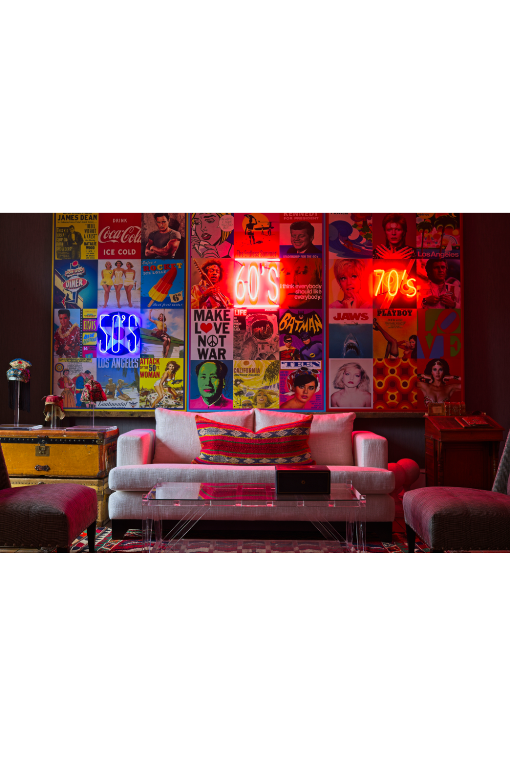 70s Neon Wall Art | Andrew Martin The Seventies | OROA.com